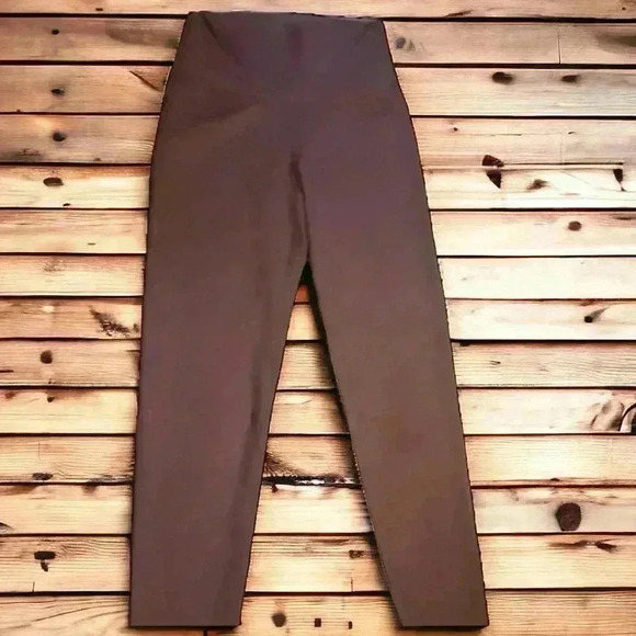 Aerie Women's Size XS Brown High-Waist Silky-Feel Full-Length Leggings. - Picture 1 of 4